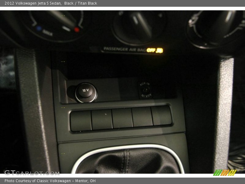 Black / Titan Black 2012 Volkswagen Jetta S Sedan
