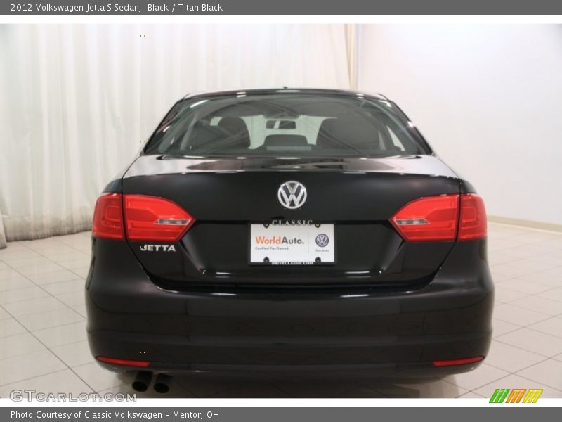 Black / Titan Black 2012 Volkswagen Jetta S Sedan