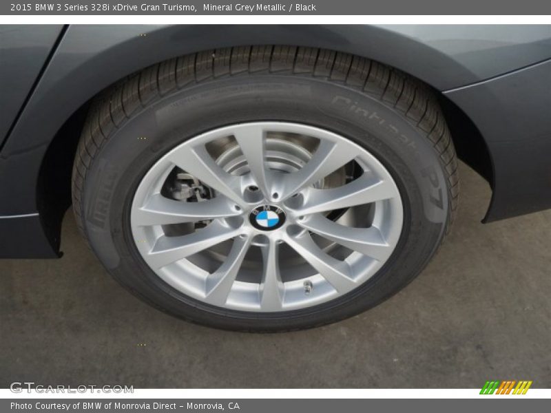 Mineral Grey Metallic / Black 2015 BMW 3 Series 328i xDrive Gran Turismo