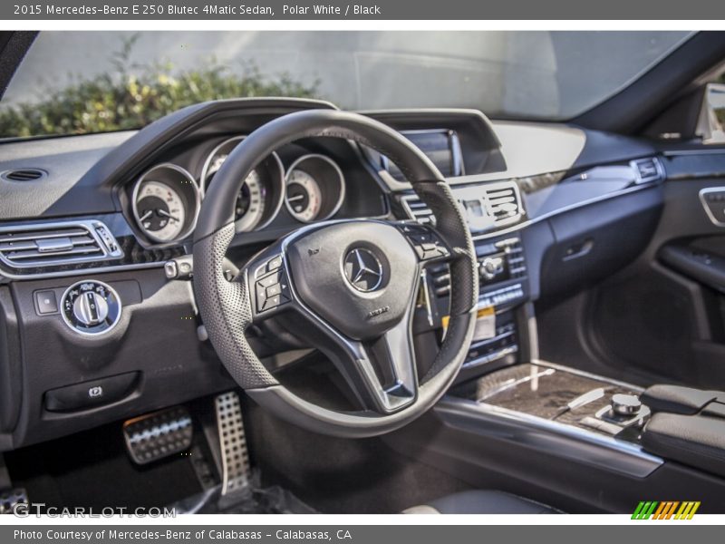 Polar White / Black 2015 Mercedes-Benz E 250 Blutec 4Matic Sedan