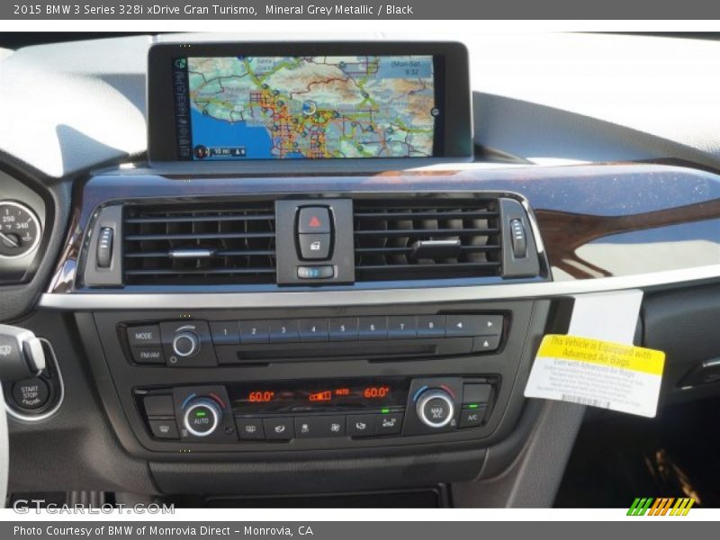 Mineral Grey Metallic / Black 2015 BMW 3 Series 328i xDrive Gran Turismo