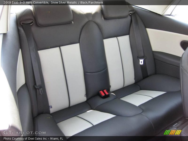 Snow Silver Metallic / Black/Parchment 2009 Saab 9-3 Aero Convertible