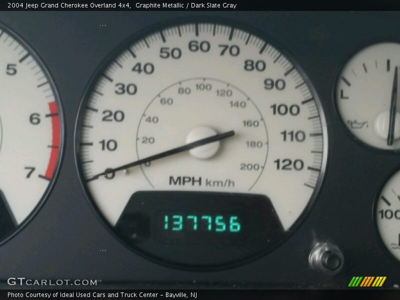 Graphite Metallic / Dark Slate Gray 2004 Jeep Grand Cherokee Overland 4x4