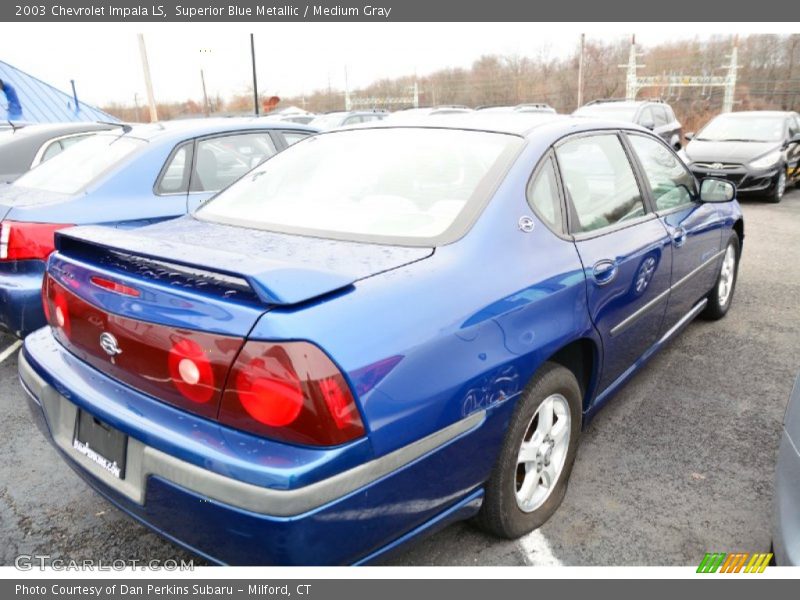 Superior Blue Metallic / Medium Gray 2003 Chevrolet Impala LS