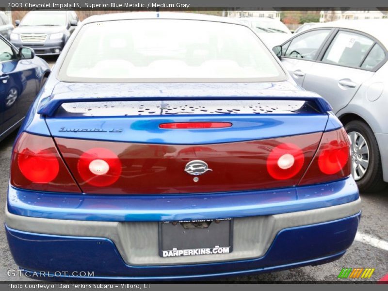 Superior Blue Metallic / Medium Gray 2003 Chevrolet Impala LS