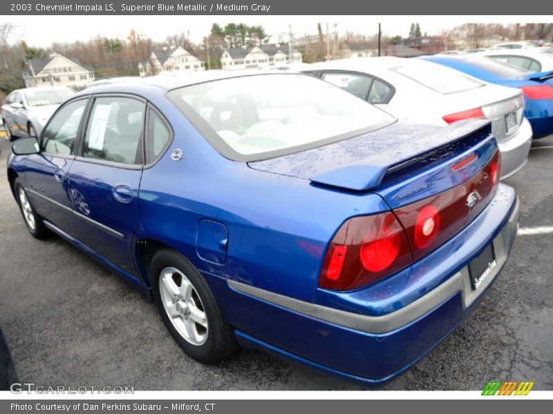 Superior Blue Metallic / Medium Gray 2003 Chevrolet Impala LS