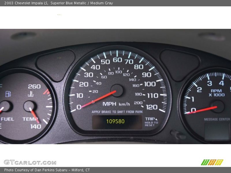 Superior Blue Metallic / Medium Gray 2003 Chevrolet Impala LS