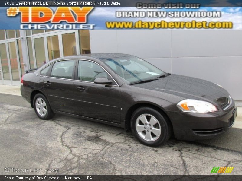 Mocha Bronze Metallic / Neutral Beige 2008 Chevrolet Impala LT