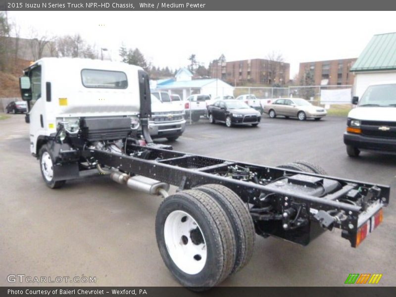 White / Medium Pewter 2015 Isuzu N Series Truck NPR-HD Chassis