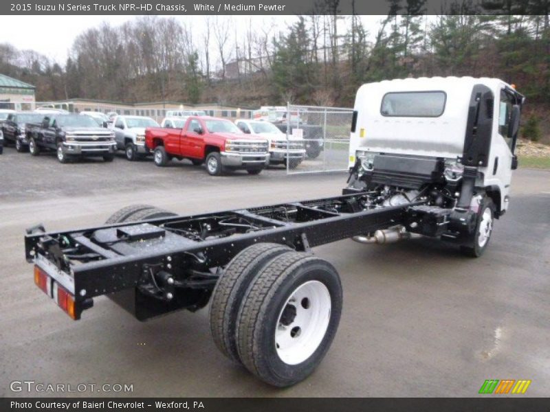 White / Medium Pewter 2015 Isuzu N Series Truck NPR-HD Chassis