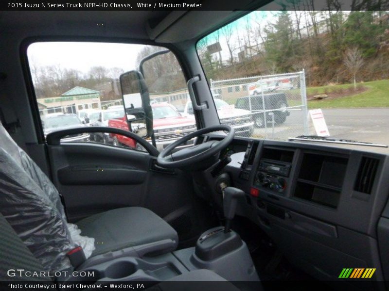 White / Medium Pewter 2015 Isuzu N Series Truck NPR-HD Chassis