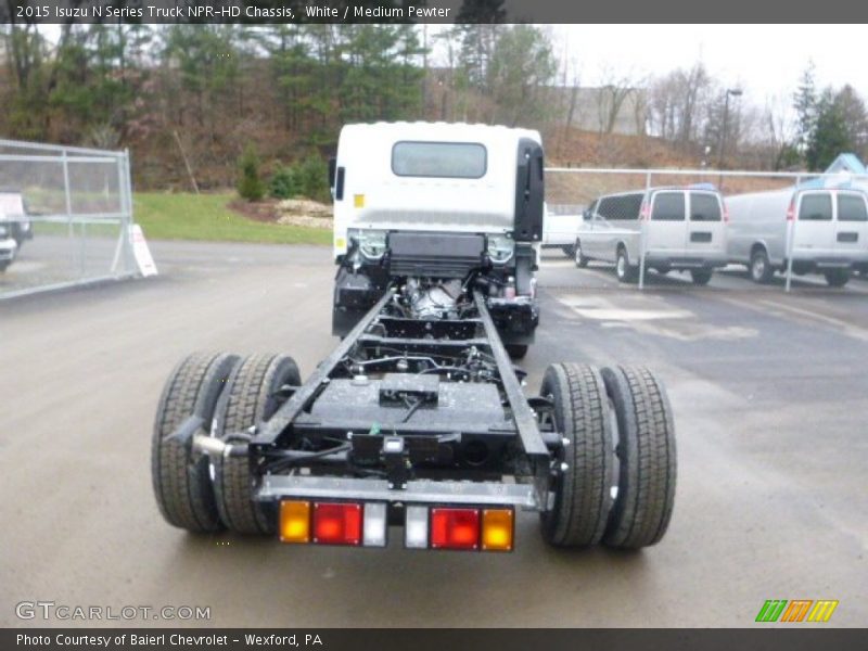 White / Medium Pewter 2015 Isuzu N Series Truck NPR-HD Chassis