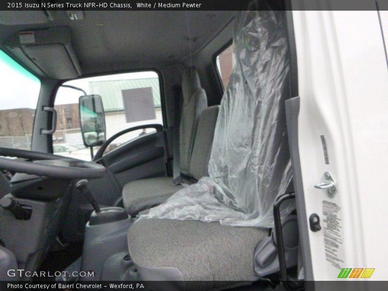 White / Medium Pewter 2015 Isuzu N Series Truck NPR-HD Chassis