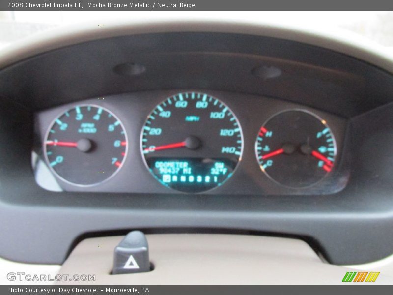 Mocha Bronze Metallic / Neutral Beige 2008 Chevrolet Impala LT