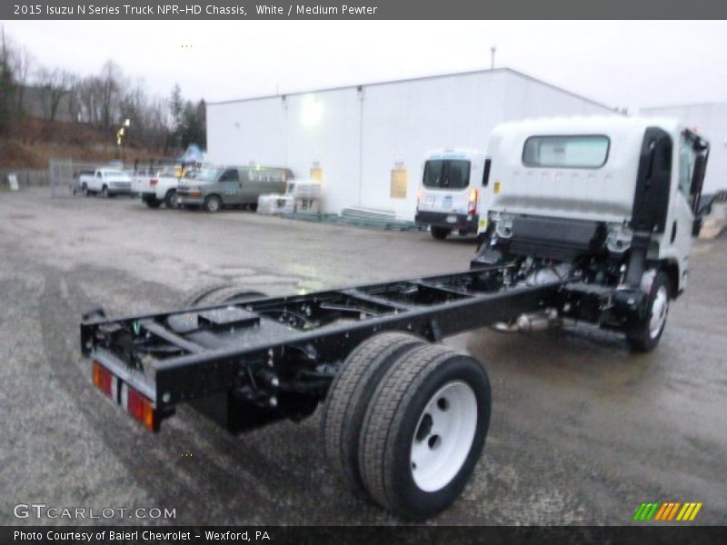 White / Medium Pewter 2015 Isuzu N Series Truck NPR-HD Chassis