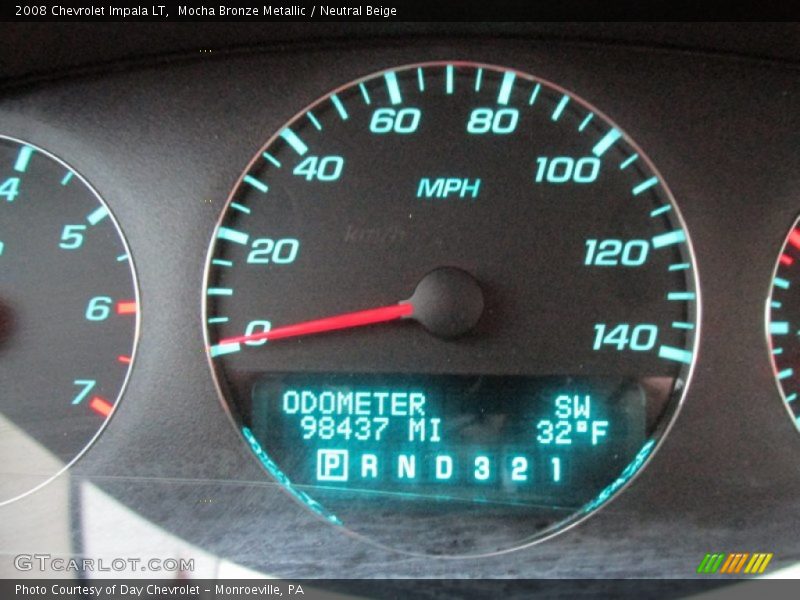 Mocha Bronze Metallic / Neutral Beige 2008 Chevrolet Impala LT