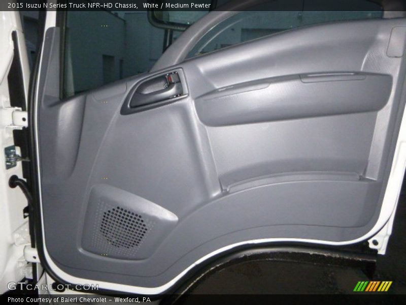 White / Medium Pewter 2015 Isuzu N Series Truck NPR-HD Chassis