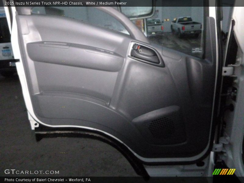 White / Medium Pewter 2015 Isuzu N Series Truck NPR-HD Chassis