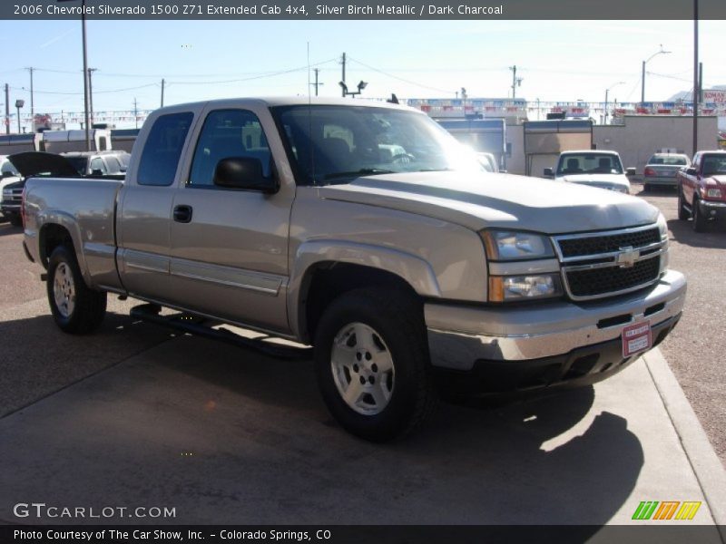 Silver Birch Metallic / Dark Charcoal 2006 Chevrolet Silverado 1500 Z71 Extended Cab 4x4