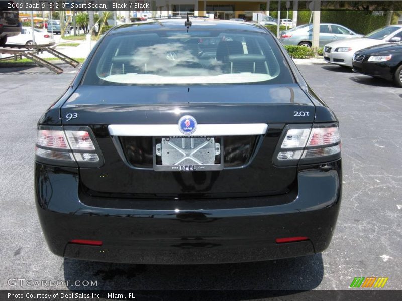 Black / Black 2009 Saab 9-3 2.0T Sport Sedan