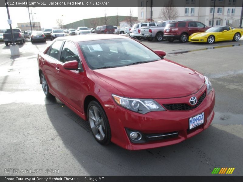 Barcelona Red Metallic / Black/Ash 2012 Toyota Camry SE