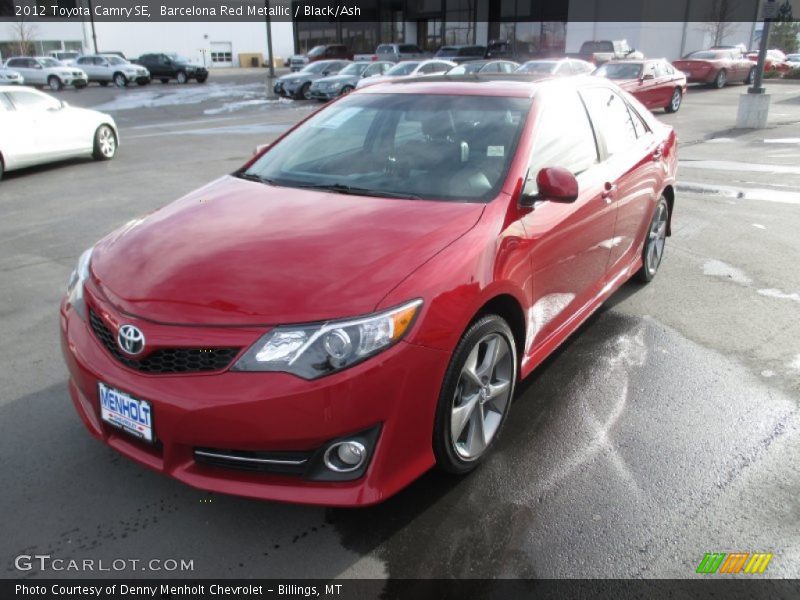 Barcelona Red Metallic / Black/Ash 2012 Toyota Camry SE