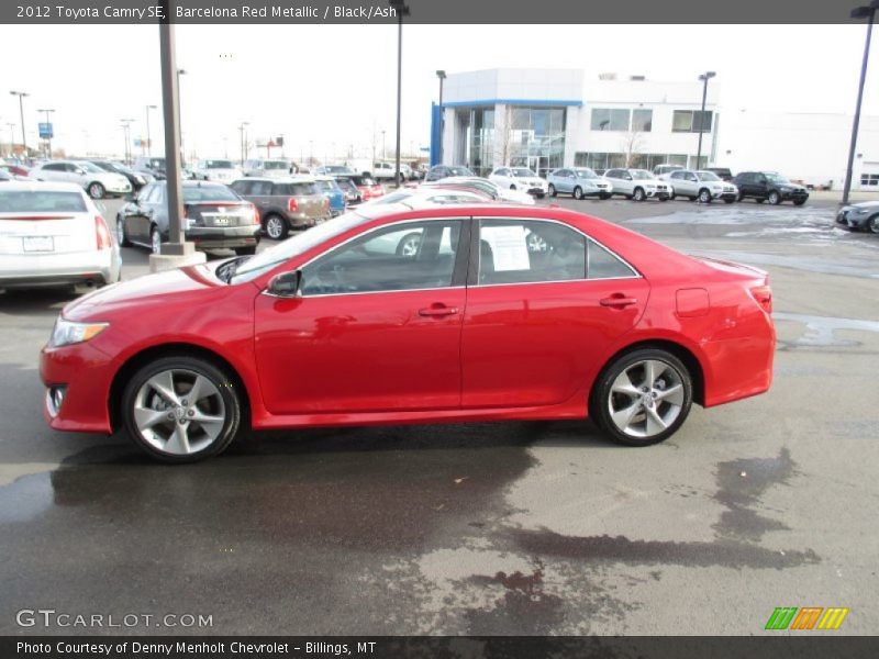 Barcelona Red Metallic / Black/Ash 2012 Toyota Camry SE