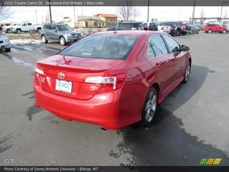 Barcelona Red Metallic / Black/Ash 2012 Toyota Camry SE