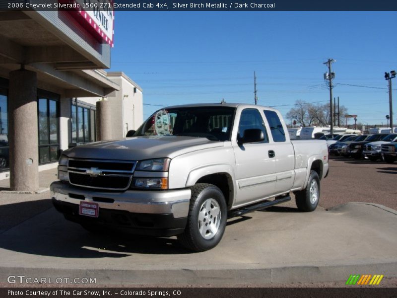 Silver Birch Metallic / Dark Charcoal 2006 Chevrolet Silverado 1500 Z71 Extended Cab 4x4