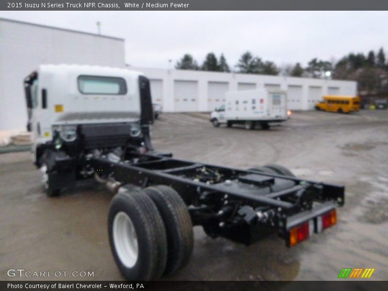 White / Medium Pewter 2015 Isuzu N Series Truck NPR Chassis