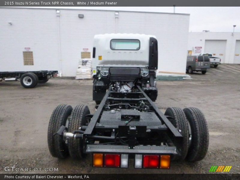 White / Medium Pewter 2015 Isuzu N Series Truck NPR Chassis