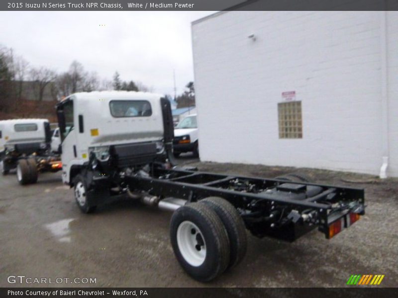 White / Medium Pewter 2015 Isuzu N Series Truck NPR Chassis