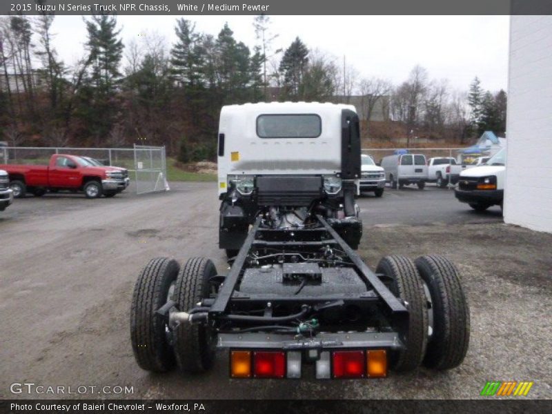 White / Medium Pewter 2015 Isuzu N Series Truck NPR Chassis