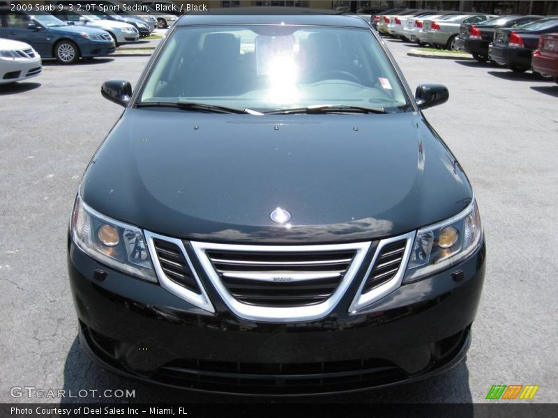 Black / Black 2009 Saab 9-3 2.0T Sport Sedan