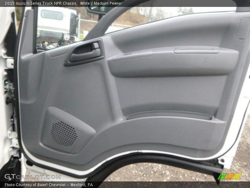 White / Medium Pewter 2015 Isuzu N Series Truck NPR Chassis