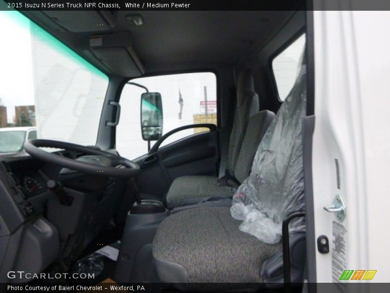 White / Medium Pewter 2015 Isuzu N Series Truck NPR Chassis