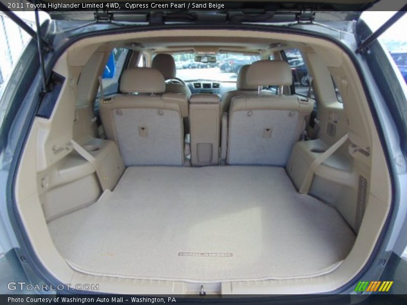 Cypress Green Pearl / Sand Beige 2011 Toyota Highlander Limited 4WD