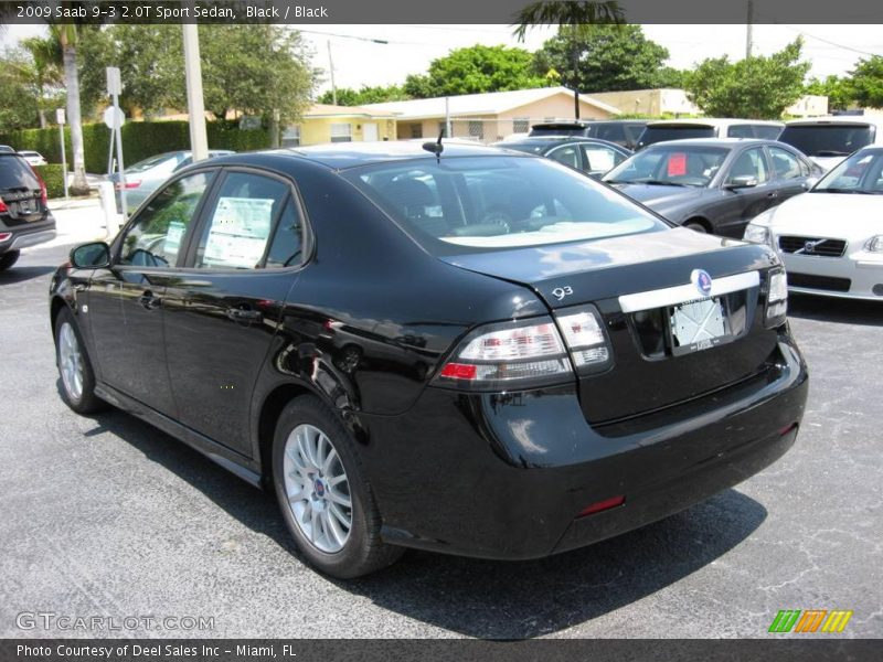 Black / Black 2009 Saab 9-3 2.0T Sport Sedan