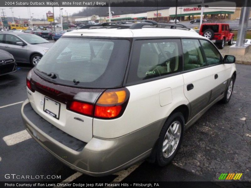 White Frost Pearl / Beige 2004 Subaru Outback Wagon