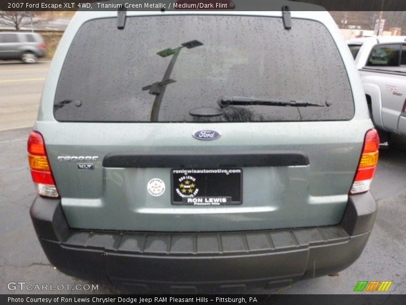 Titanium Green Metallic / Medium/Dark Flint 2007 Ford Escape XLT 4WD