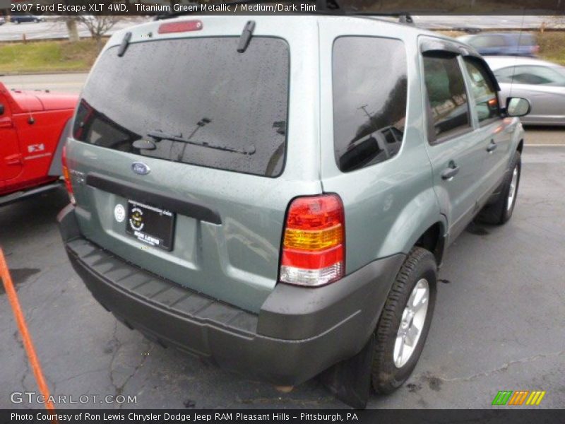 Titanium Green Metallic / Medium/Dark Flint 2007 Ford Escape XLT 4WD