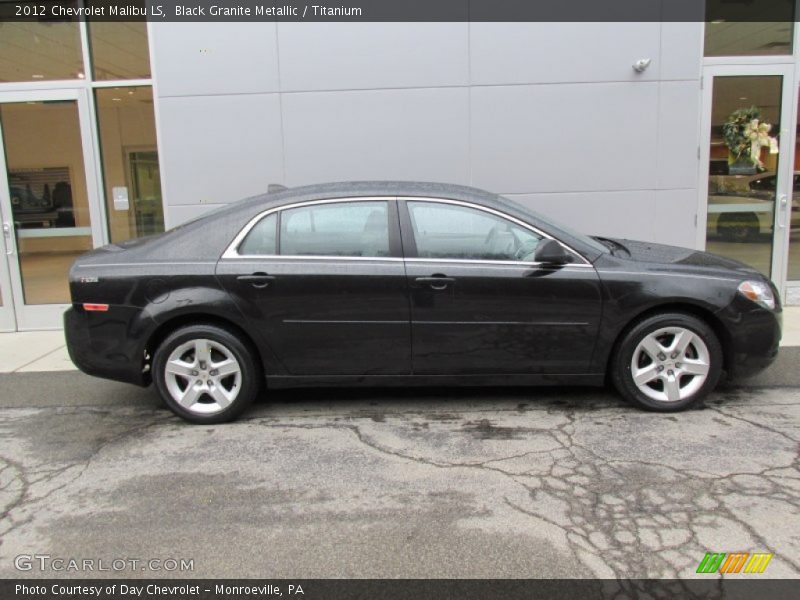 Black Granite Metallic / Titanium 2012 Chevrolet Malibu LS