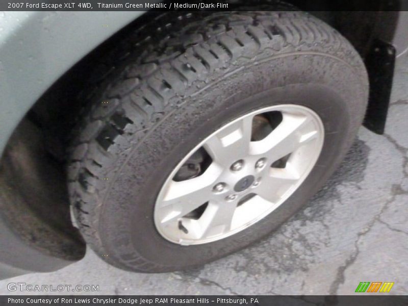 Titanium Green Metallic / Medium/Dark Flint 2007 Ford Escape XLT 4WD