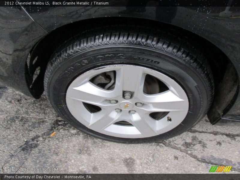 Black Granite Metallic / Titanium 2012 Chevrolet Malibu LS
