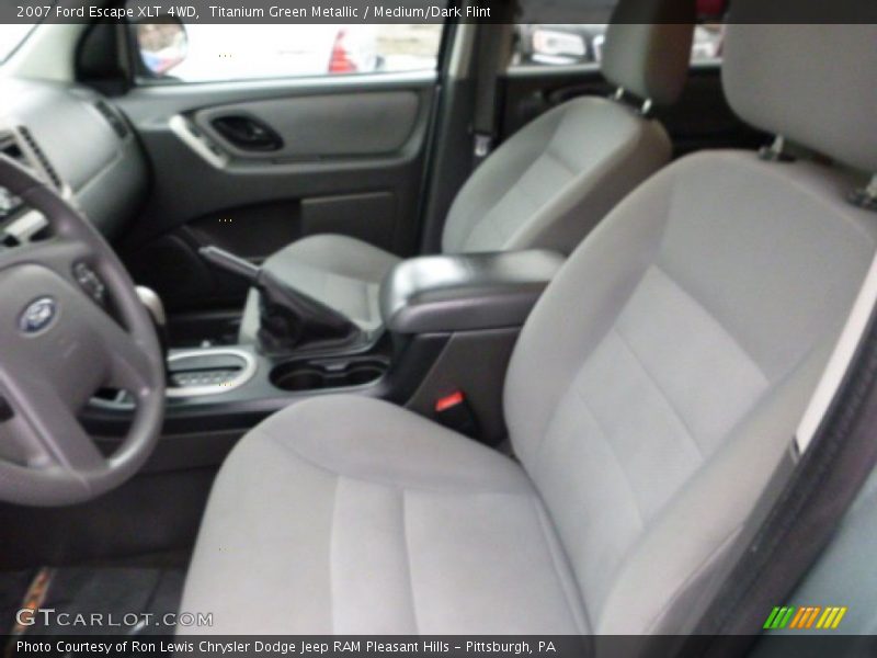 Titanium Green Metallic / Medium/Dark Flint 2007 Ford Escape XLT 4WD