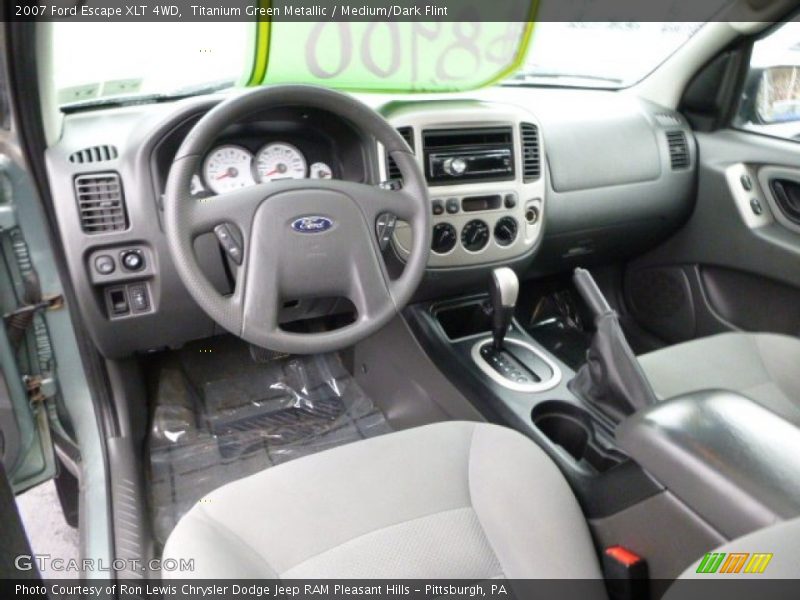 Titanium Green Metallic / Medium/Dark Flint 2007 Ford Escape XLT 4WD