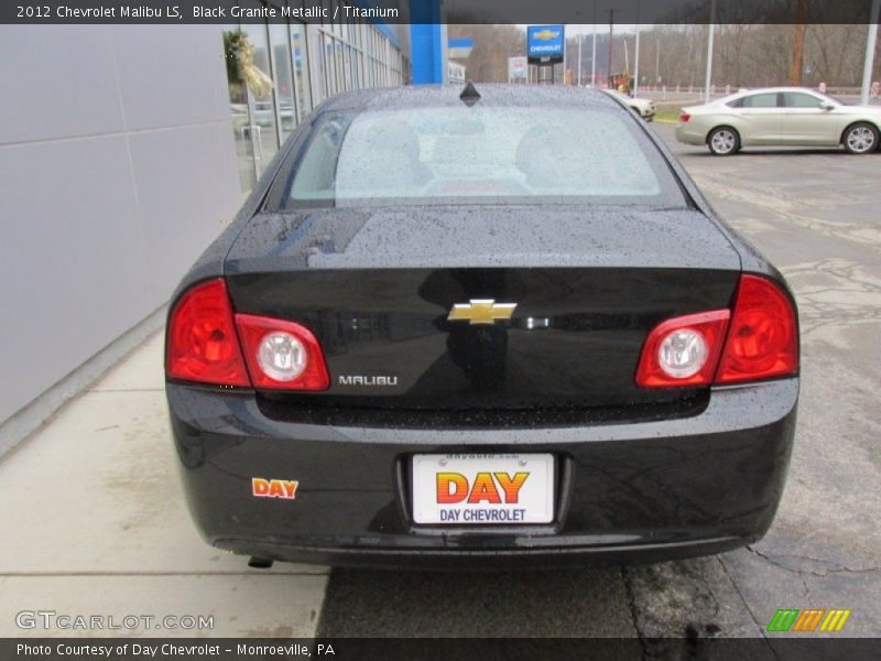 Black Granite Metallic / Titanium 2012 Chevrolet Malibu LS