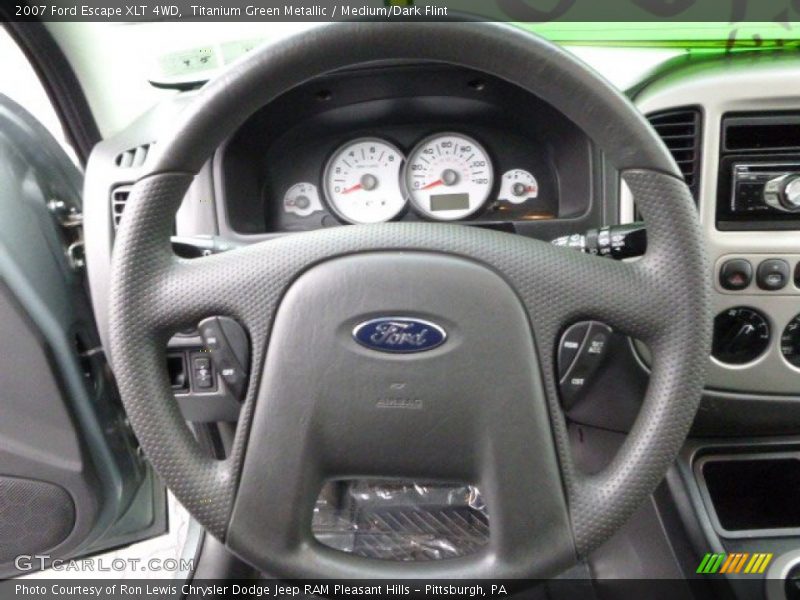 Titanium Green Metallic / Medium/Dark Flint 2007 Ford Escape XLT 4WD