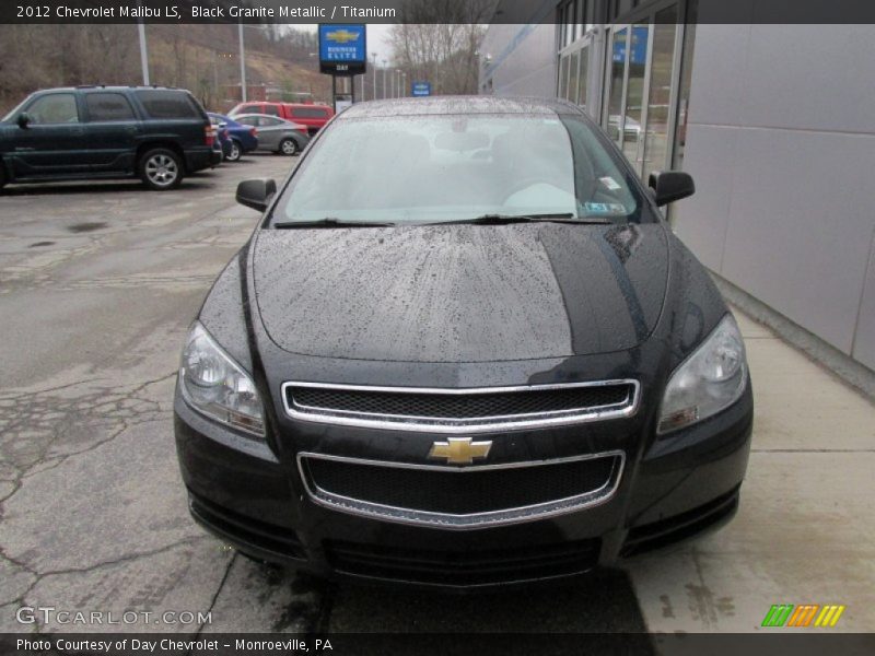 Black Granite Metallic / Titanium 2012 Chevrolet Malibu LS