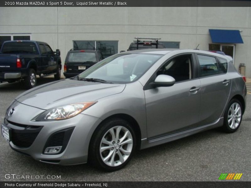 Liquid Silver Metallic / Black 2010 Mazda MAZDA3 s Sport 5 Door